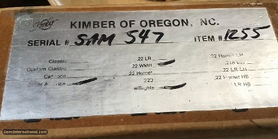 KIMBER OF OREGON 82 SUPER AMERICA TOP OF THE LINE, DELUXE CLARO WALNUT, 22 MAGNUM CAL. NEW UNFIRED IN THE BOX, MFG. 1985 - Image 9 of 9