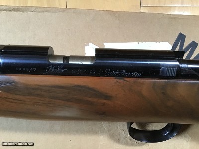 KIMBER OF OREGON 82 SUPER AMERICA TOP OF THE LINE, DELUXE CLARO WALNUT, 22 MAGNUM CAL. NEW UNFIRED IN THE BOX, MFG. 1985 - Image 8 of 9