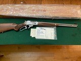 MARLIN STAINLESS 30-30 CAL., 20” STAINLESS BARREL, WALNUT STOCK, NEW IN BOX - 1 of 5