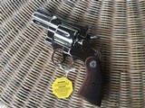 COLT PYTHON 357 MAGNUM, 2 1/2” BRIGHT NICKEL, MFG. 1969, UNFIRED, UNTURNED, NEW IN THE BOX - 2 of 5