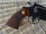 COLT PYTHON 357 MAGNUM, 6” ROYAL BLUE, MFG. 1981, IN THE BOX WITH OWNERS MANUAL, HANG TAG, COLT LETTER, ETC. - 2 of 9