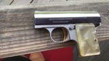 BROWNING BELGIUM “BABY” 25 AUTO, BRIGHT NICKEL, WITH ZIPPER POUCH, MINT COND. - 3 of 3