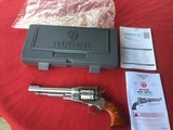 RUGER OLD ARMY 44 CAL, 7 1/2” BARREL, STAINLESS STEEL, MUZZLE LOADER, NEW UNFIRED IN THE BOX - 1 of 6
