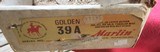 MARLIN GOLDEN 39A, 22 LR., JM STAMPED, OUTSTANDING WALNUT, NEW UNFIRED IN THE BOX WITH OWNERS MANUAL STILL ATTACHED TO THE GUN - 8 of 9