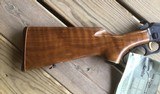 MARLIN GOLDEN 39A, 22 LR., JM STAMPED, OUTSTANDING WALNUT, NEW UNFIRED IN THE BOX WITH OWNERS MANUAL STILL ATTACHED TO THE GUN - 2 of 9