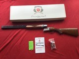 RUGER RED LABEL “FIFTIETH ANNIVERSARY” 28 GA. HAS GOLD GROUSE IN FLIGHT ON THE RECEIVER, 26” BARRELS, NEW UNFIRED IN THE BOX - 1 of 6