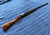 SAVAGE 1895 “75TH ANNIVERSARY” 308 CAL., OCTAGON BARREL, BRASS BUTT PLATE, PLATED LEVER, 75 ANNIVERSARY MEDALLION IN THE STOCK - 1 of 7