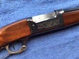 SAVAGE 1895 “75TH ANNIVERSARY” 308 CAL., OCTAGON BARREL, BRASS BUTT PLATE, PLATED LEVER, 75 ANNIVERSARY MEDALLION IN THE STOCK - 5 of 7