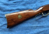 SAVAGE 1895 “75TH ANNIVERSARY” 308 CAL., OCTAGON BARREL, BRASS BUTT PLATE, PLATED LEVER, 75 ANNIVERSARY MEDALLION IN THE STOCK - 2 of 7