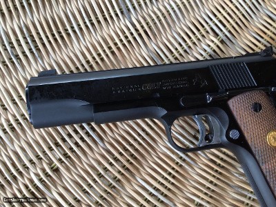 COLT PRE SERIES 70 GOLD CUP, 38 SPC. MID RANGE CAL. MFG. 1963, APPEARS UNFIRED 100% COND., IN FACTORY COSMOLINE, IN THE GOLD CUP BOX WITH EXTRA MAG. - Image 4 of 4