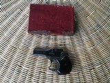 SOLD———HIGH STANDARD DERRINGER MODEL 100, 22LR. IN MAROON FLIP TOP BOX - 2 of 4