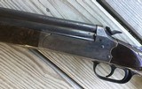 STEVENS 240, 410 GA. OVER 410 GA. 26” BARRELS, DOUBLE HAMMERS, DOUBLETRIGGERS,CASE COLOR RECEIVER, TENITE STOCK, VERY GOOD COND. - 8 of 8