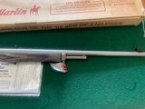 MARLIN 1895 MXLR, 450 MARLIN CAL., STAINLESS, 24” BARREL,, GRAY/BLACK LAMINATE STOCK, NEW UNFIRED IN THE BOX - 4 of 5