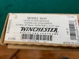 WINCHESTER 9410 PACKER, 410 GA. LEVER ACTION, 20” INVECTOR WITH TANG SAFETY, NEW UNFIRED IN THE BOX WITH HANG TAG, CHOKE TUBES & WRENCH - 5 of 5