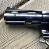 COLT PYTHON 357 MAGNUM
“ELITE” 4” ROYAL BLUE, NEW IN THE BOX WITH OWNERS MANUAL, HANG TAG, COLT LETTER, ETC. - 5 of 10