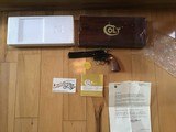 COLT DIAMONDBACK 22 LR., 6” BLUE, MFG. 1981, NEW UNFIRED, 100% COND. IN THE BOX - 1 of 9