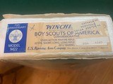 WINCHESTER 9422 22 LR. “BOY SCOUT 75TH ANNIVERSARY, NEW UNFIRED IN THE BOX WITH SHIPPING CARTON - 5 of 5