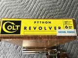 COLT PYTHON 357 MAGNUM, 6” BRIGHT NICKEL, MFG. 1965, NEW UNFIRED IN THE BOX WITH OWNERS MANUAL, ETC. - 6 of 6