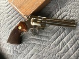 COLT PYTHON 357 MAGNUM, 6” BRIGHT NICKEL, MFG. 1965, NEW UNFIRED IN THE BOX WITH OWNERS MANUAL, ETC. - 2 of 6