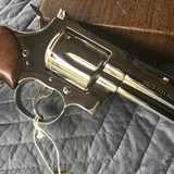 COLT PYTHON 357 MAGNUM 6” BRIGHT NICKEL, MFG. 1968, NEW UNFIRED, NO TURN RING, 100% COND. IN THE BOX - 5 of 9