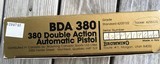 SOLD——-BROWNING BDA 380 CAL., 13 SHOT, RARE NICKEL FINISH, AS NEW IN THE BOX WITH OWNERS MANUAL & EXTRA MAG. - 4 of 4