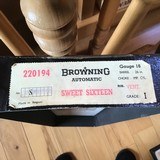 BROWNING BELGIUM “SWEET-16”, 26” IMPROVED CYLINDER VENT RIB, MFG. 1968, NEW UNFIRED IN THE ORIGINAL BOX - 8 of 9