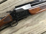 SAVAGE 24 V, DELUXE 222 CAL. OVER 20GA. WALNUT HIGH GLOSS WOOHAS RED FOX ON LEFT SIDE OF RECEIVER & GROUSE IN FLIGHT ON RIGHT SIDE, GUN AS NEW COND. - 4 of 7