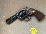 COLT PYTHON 357 MAGNUM, 4” BLUE, MFG. 1973, NEW UNFIRED IN THE BOX WITH OWNERS MANUAL, HANG TAG, COLT SCREWDRIVER,
COLT LETTER, ETC. - 2 of 6