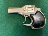 HIGH STANDARD DERRINGER 22 MAGNUM, NICKEL, AS NEW, IN THE BOX - 3 of 4