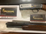 BROWNING 42, 410 GA.,GRADE V LIMITED EDITION, 26” FULL CHOKE, 3” CHAMBER, NEW UNFIRED, NEVER BEEN ASSEMBLED IN THE BOX - 4 of 5