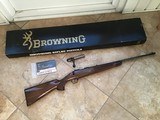 BROWNING A-BOLT IN VERY SCARCE 22 MAGNUM, NEW UNFIRED IN THE BOX WITH OWNERS MANUAL - 1 of 9