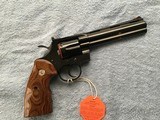 COLT PYTHON 357 MAGNUM, “ELITE” 6” ROYAL BLUE, NEW IN THE BOX WITH OWNERS MANUAL, TEST TARGET, HANG TAG, COLT LETTER, ETC. - 2 of 8