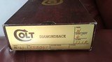 COLT DIAMONDBACK 22 LR., 6” BRIGHT NICKEL, NEW UNFIRED, UNTURNED IN THE BOX, MFG. 1979 - 4 of 4