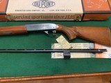 REMINGTON 1100, 410 GA., 25” MOD., VENT RIB, NEW UNFIRED 100% COND. IN THE DUPONT BOX WITH OWNERS MANUAL ETC. - 2 of 5