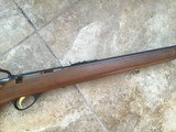MARLIN 101, 22 LR. (FACTORY YOUTH) SINGLE SHOT, BEAUTIFUL WALNUT STOCK WITH WHITE OUTLINES, GOLD TRIGGER, MICRO GROOVE BARREL, LIKE NEW - 4 of 7