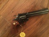 COLT DIAMONDBACK 22 LR., 6” BLUE, NEW UNFIRED 100% COND. IN THE BOX WITH OWNERS MANUAL, HANG TAG, COLT LETTER, ETC. - 3 of 4