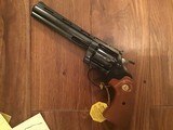 COLT DIAMONDBACK 22 LR., 6” BLUE, NEW UNFIRED 100% COND. IN THE BOX WITH OWNERS MANUAL, HANG TAG, COLT LETTER, ETC. - 2 of 4