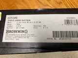 BROWNING CITORI 28 GA., 725 FIELD, 28” BARRELS, NEW UNFIRED IN THE BOX - 4 of 4