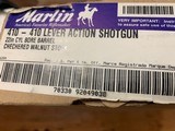 MARLIN 410 GA. LEVER ACTION SHOTGUN, 22” BARREL, SHOOTS 2 1/2” SHELLS ONLY, NEW UNFIRED IN THE BOX WITH OWNERS MANUAL, ETC. - 5 of 5
