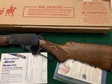 MARLIN 410 GA. LEVER ACTION SHOTGUN, 22” BARREL, SHOOTS 2 1/2” SHELLS ONLY, NEW UNFIRED IN THE BOX WITH OWNERS MANUAL, ETC. - 3 of 5