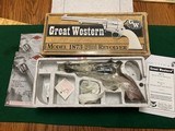 GREAT WESTERN EMF, CALIFORNIAN 357 MAGNUM 4 3/4” BARREL, CASE COLOR FRAME, NEW IN THE BOX - 1 of 4