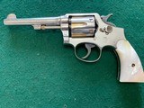 SMITH & WESSON MILITARY & POLICE 1905, 38 SPC. 5” NICKEL, FACTORY PEARL GRIPS, COMES WITH FACTORY AUTHENTICITY LETTER - 2 of 6