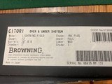 BROWNING CITORI 12 GA., LIGHTNING, GRADE 3, FIELD, 28” INVECTOR PLUS, NEW UNFIRED IN THE BOX WITH OWNERS MANUAL - 5 of 5