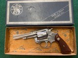 SMITH & WESSON 63 NO DASH,22 LR., 4” STAINLESS AS NEW IN THE BOX