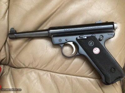 RUGER MARK II, 22LR., (50TH COMMERATIVE 1949 TO 1999) 4 3/4” BARREL, NEW UNFIRED IN THE BOX WITH OWNERS MANUAL ETC. - Image 2 of 5