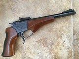 THOMPSON CENTER CONTENDER GENERATION 1, 22 MAGNUM,10” ROUND BULL BARREL WITH TARGET SIGHTS, WALNUT GRIPS & FOREARM 99+% COND. - 1 of 6