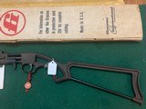 BRONCO 22 LR. SINGLE SHOT, SKELETON STOCK, GUN WEIGHS 3LB. NEW IN THE BOX WITH OWNERS MANUAL, ETC. - 3 of 6
