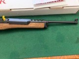 RUGER MINI-14 “ FARMER EDITION” 223 CAL.,18 1/2” BARREL, HAS FARM SCENES LAZER ENGRAVED IN THE STOCK, NEW UNFIRED IN THE BOX, ONLY 750 MFG. - 3 of 4