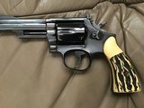 SMITH & WESSON 19-3, 4” BLUE, WITH STAG GRIPS