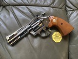 COLT DIAMONDBACK 38 SPC., 4” BRIGHT NICKEL, MFG.. 1976, NEW UNFIRED, 100% COND. IN THE BOX WITH OWNERS MANUAL, HANG TAG, COLT LETTER, ETC. - 3 of 6
